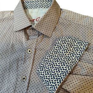 Robert Graham Size Small Shades Of Blue Pattern Long Sleeve